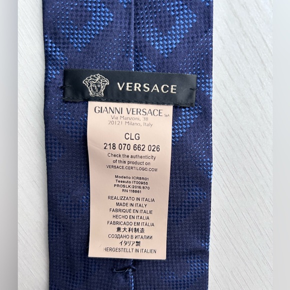 Versace - Silk Neck Tie - Picture 4 of 4
